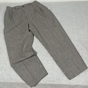 Vintage Y2K Wool High Rise Trouser Pants Size 30 Petite Preppy Academia Office